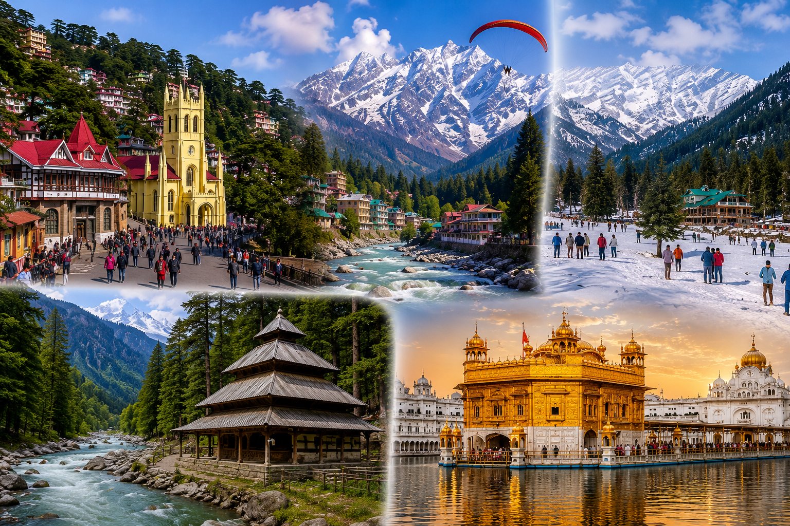 Shimla Manali & Golden Temple package (HP-116)